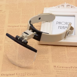 لوپ هدبندی چشمی با چراغ LED مدل MG81003