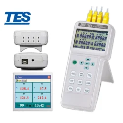 ترمومتر دیتاالگر 4 کاناله تی ای اس مدل TES-1384 عصرتولز