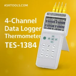 ترمومتر دیتاالگر 4 کاناله تی ای اس مدل TES-1384 عصرتولز