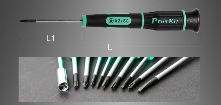 پیچ گوشتی چهارسو پروسکیت مدل PROSKIT SD-081-P3 5 پیچ گوشتی چهارسو پروسکیت مدل PROSKIT SD-081-P3