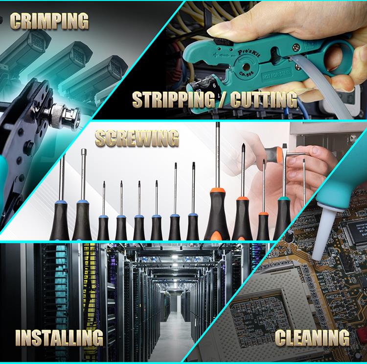 ست ابزار مخابرات و شبکه پروسکیت مدل Proskit PK-1938M2