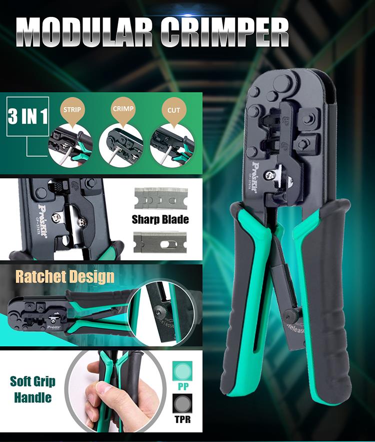 ست ابزار مخابرات و شبکه پروسکیت مدل Proskit PK-1938M2