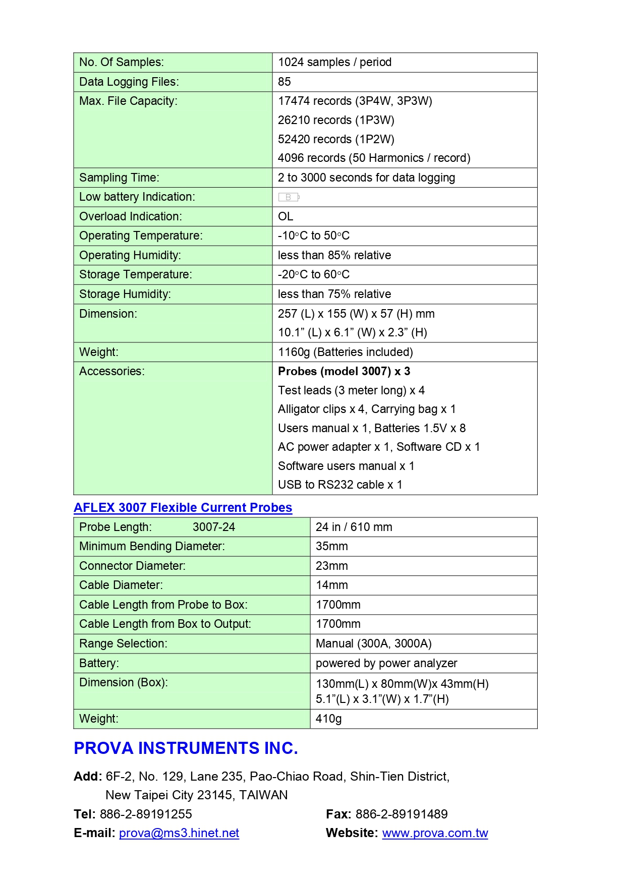 پاورآنالایزر سه فاز هارمونیک پروا مدل PROVA A6830A 5 پاورآنالایزر سه فاز هارمونیک پروا مدل PROVA A6830A