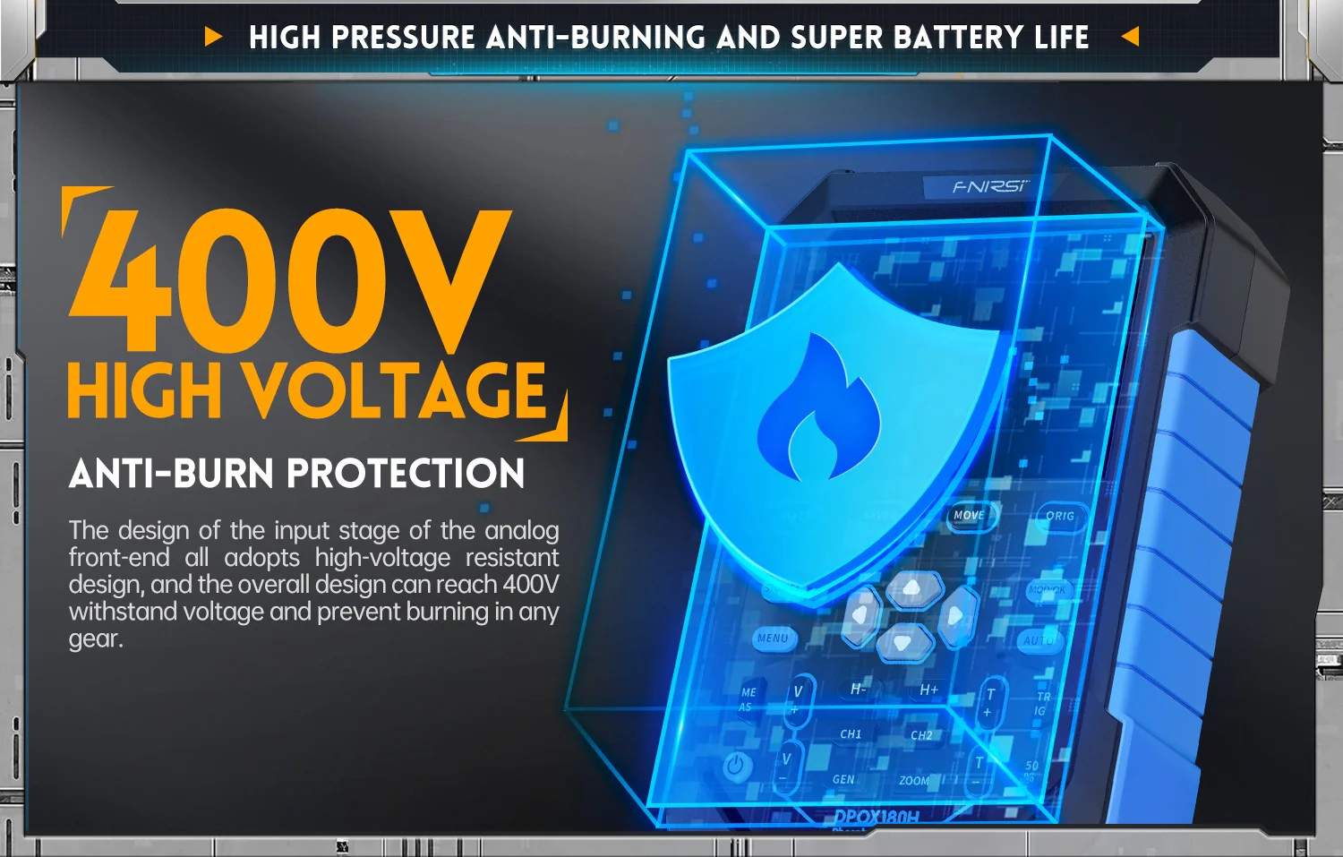 اسیلوسکوپ و سیگنال ژنراتور دوکاناله فینرسی مدل FNIRSI DPOX180H