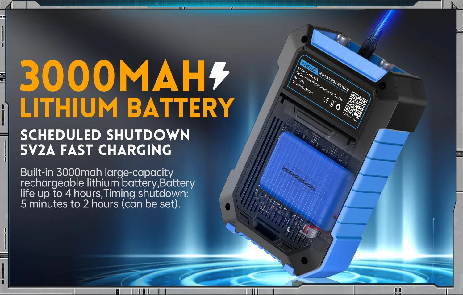 اسیلوسکوپ و سیگنال ژنراتور دوکاناله فینرسی مدل FNIRSI DPOX180H