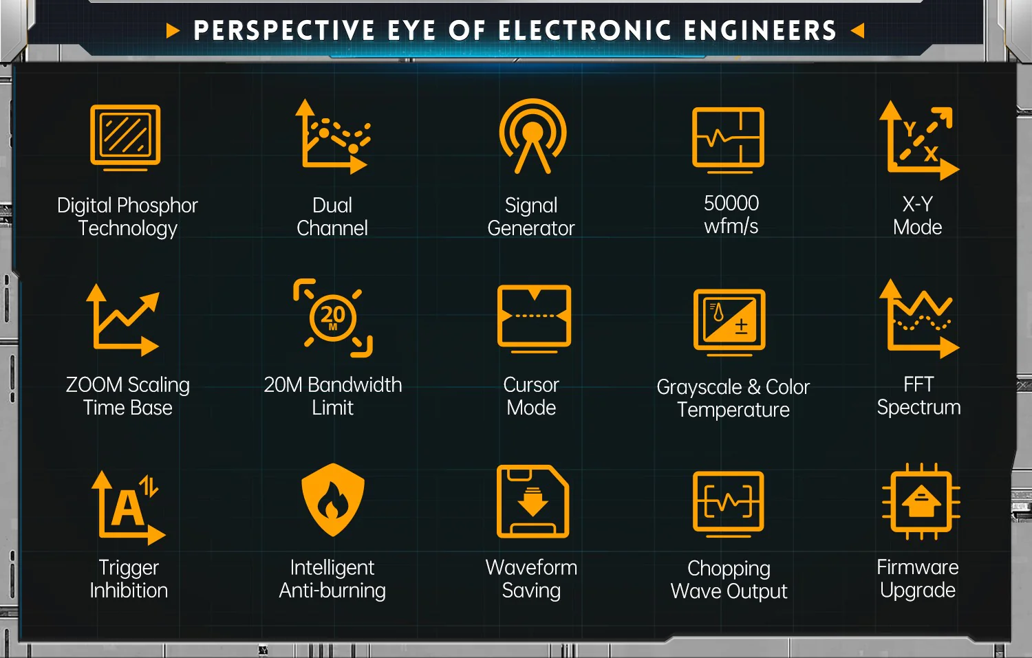 اسیلوسکوپ و سیگنال ژنراتور دوکاناله فینرسی مدل FNIRSI DPOX180H