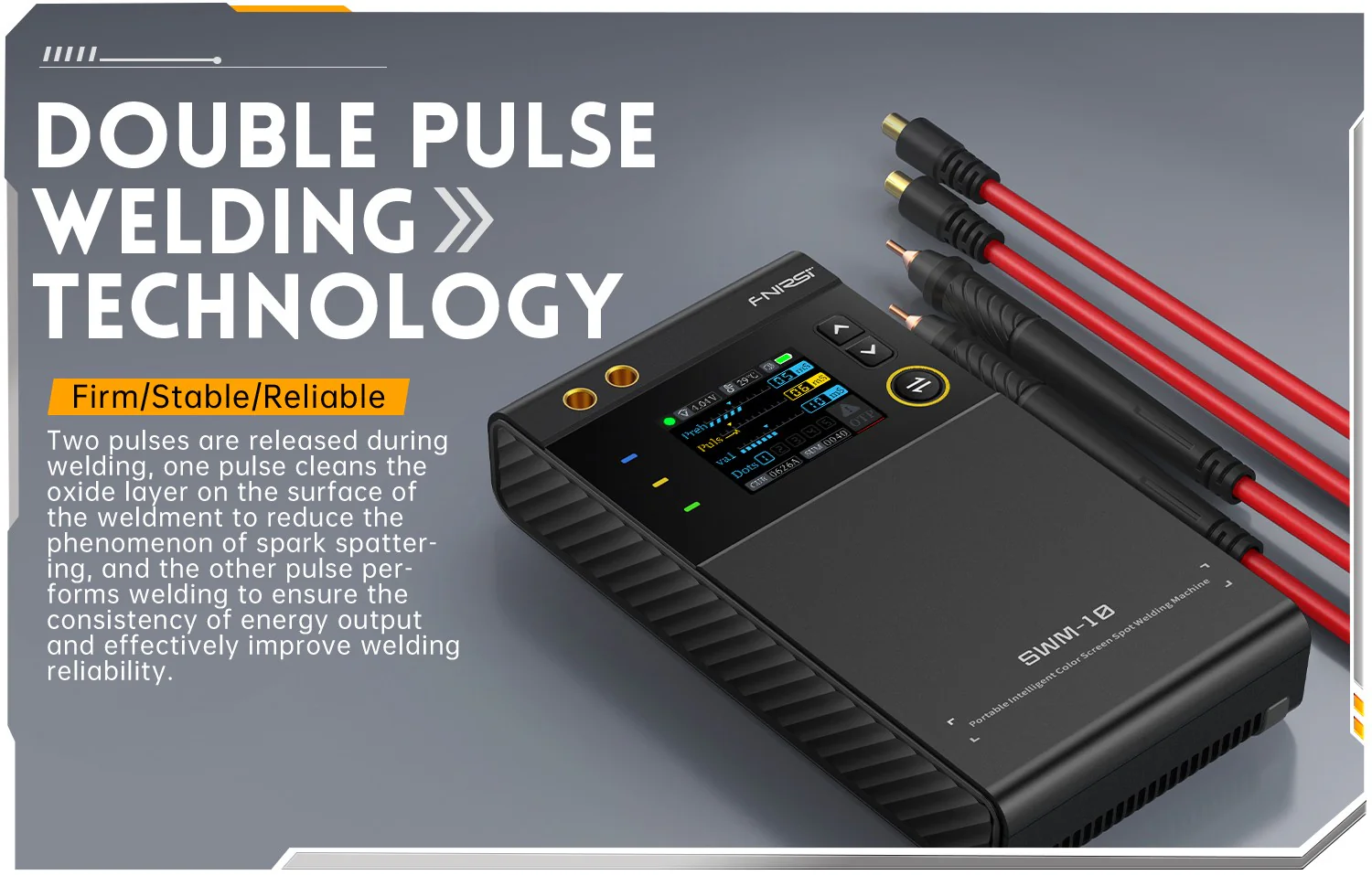 دستگاه جوش نقطه‌ای قابل حمل فینرسی مدل FNIRSI SWM-10