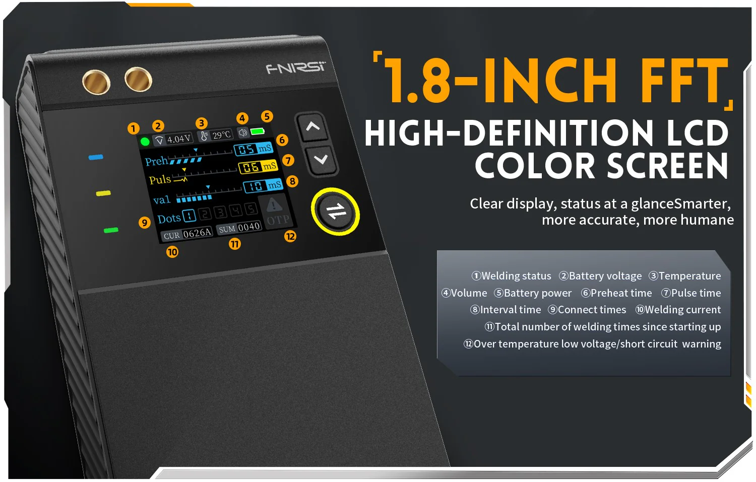 دستگاه جوش نقطه‌ای قابل حمل فینرسی مدل FNIRSI SWM-10