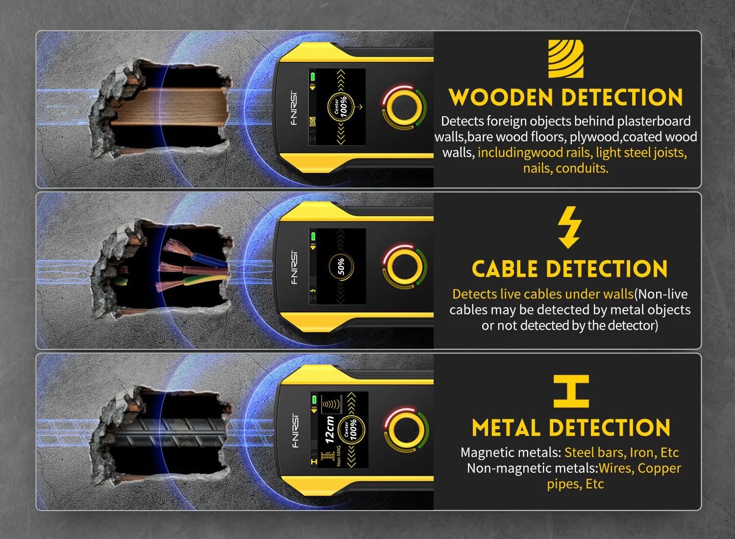 اسکنر دیوار هوشمند فینرسی مدل FNIRSI WD-02