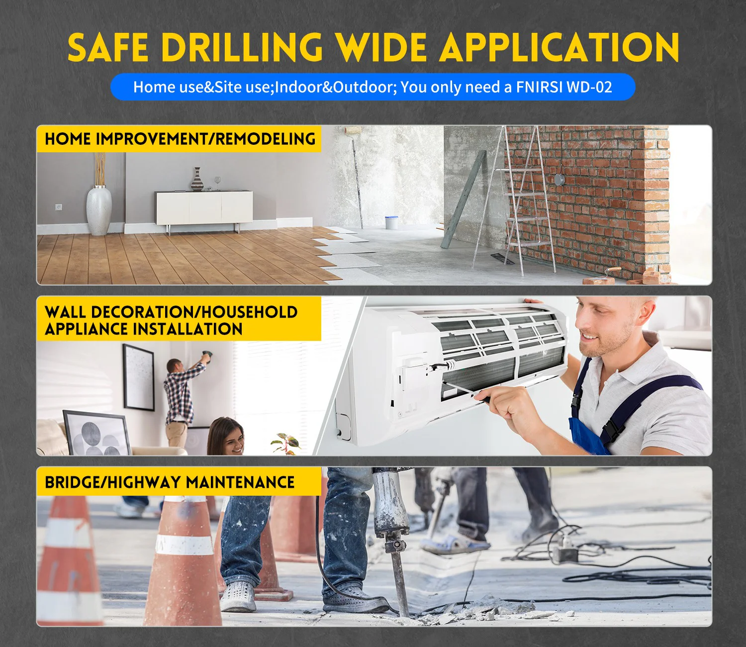 اسکنر دیوار هوشمند فینرسی مدل FNIRSI WD-02