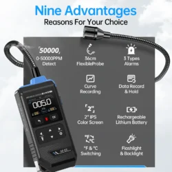 نشت‌یاب گاز قابل اشتعال فینرسی مدل FNIRSI GD-02