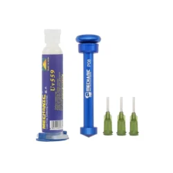 خمیر فلاکس سرنگی مکانیک مدل MECHANIC UV-559 حجم 10cc + سری سوزنی و ابزار پیشران فلزی