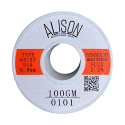 سیم لحیم آلیسون مدل Alison 0.8mm 100gr 63/37