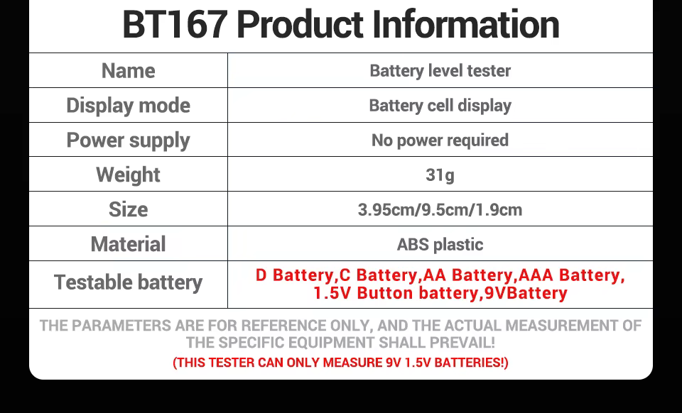 تستر باتری آننگ مدل ANENG BT167 16 تستر باتری آننگ مدل ANENG BT167