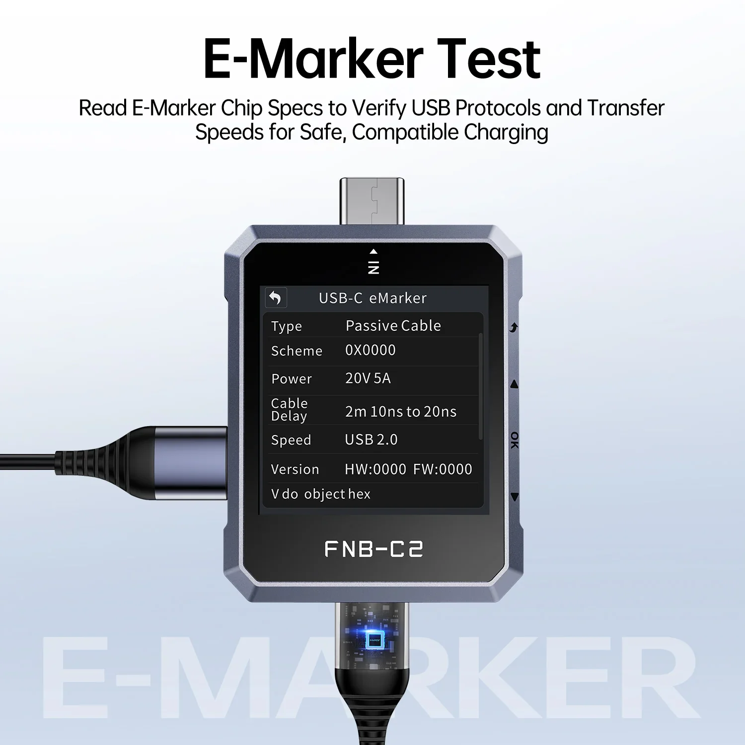 تستر شارژ سریع USB-C فینرسی مدل FNIRSI FNB-C2