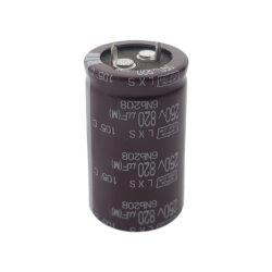خازن الکترولیتی نیپون مدل NIPPON LXS 820uF 250V 25.4×45mm