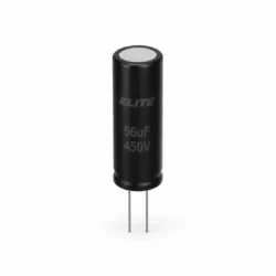 خازن الکترولیتی ELITE ظرفیت 56uF ولتاژ 450V ابعاد 10×45 میلی‌متر