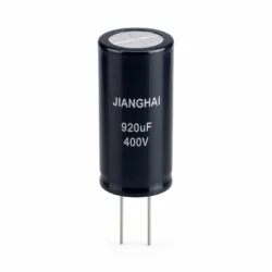 نمای تک خازن الکترولیتی جیانگهای مدل JIANGHAI 920uF 400V 30×80mm