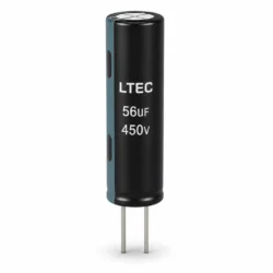 خازن الکترولیتی LTEC ظرفیت 56uF ولتاژ 450V ابعاد 10×42 میلی‌متر
