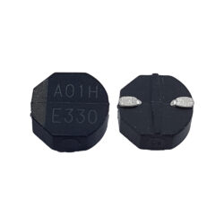 نمای کامل خازن پلیمری جامد SMD نیپون کمی‌کان 33uF 25V سایز 7×3 میلی‌متر