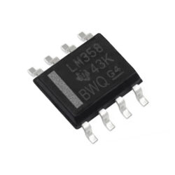 نمای جلوی آی‌سی Texas Instruments LM358DR پکیج SOIC-8