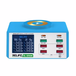 مولتی شارژر و تستر رومیزی وایرلس ریلایف مدل RELIFE RL-309AW