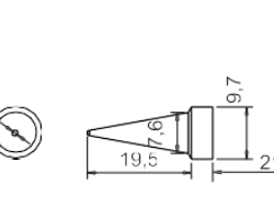 نقشه فنی نوک هویه باکون BAKON BK-500B