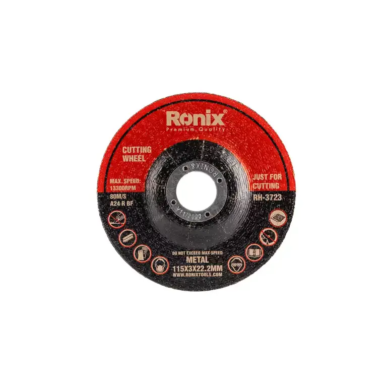 ronix-rh-3723-steel-cutting-wheel-115-3-mm-1 صفحه برش آهن ۱۱۵ × ۳ میلی متری رونیکس مدل RONIX RH-3723