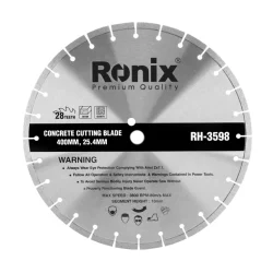 صفحه برش بتن رونیکس مدل RONIX RH-3598 قطر ۴۰۰ میلی متر