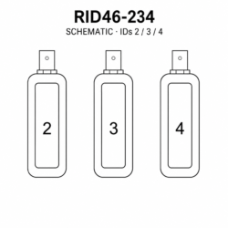 کیت شناسه راه دور تستر شبکه تی ای اس TES RID46-234 شماره‌های 2، 3، 4 نمای اصلی