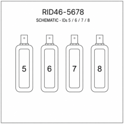 کیت شناسه راه دور تستر شبکه تی ای اس TES RID46-5678 شماره‌های 5، 6، 7، 8 نمای اصلی