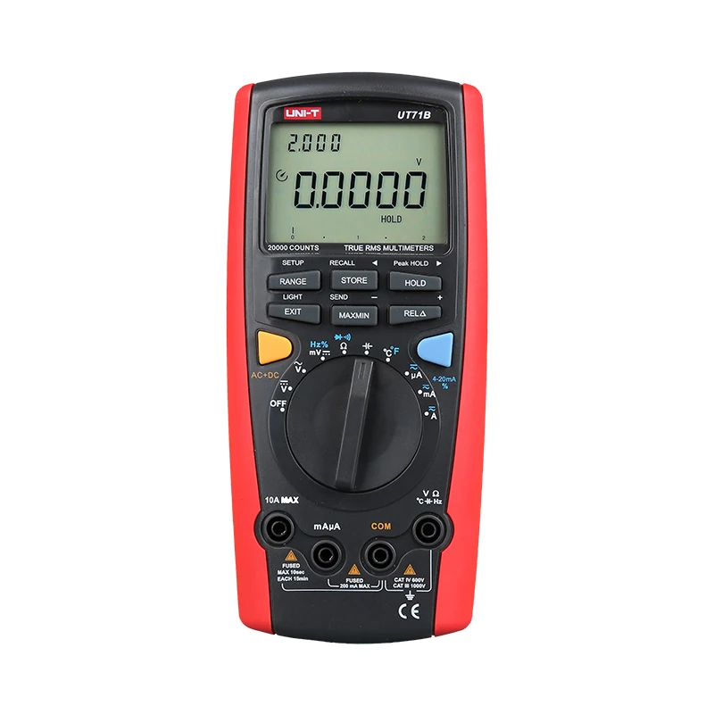 مولتی متر هوشمند دیتالاگر 20000 کانت یونیتی مدل UNI-T UT71B - تصویر 1 مولتی متر هوشمند دیتالاگر 20000 کانت یونیتی مدل UNI-T UT71B - تصویر 1