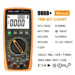 مولتی متر دیجیتال ویکتور مدل VICTOR VC9808 Plus نسخه 2026 - تصویر 1