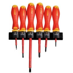 ست کامل پیچ گوشتی عایق اینکو HKISD0608 و نگهدارنده؛ نمای تکی مجموعه