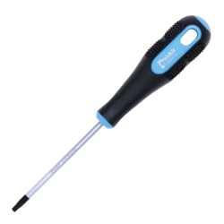 پیچ‌گوشتی ستاره‌ای سوراخ‌دار پروسکیت 9SD-200-T15H ساق۷۵میلی‌متر دسته‌آبی‌مشکی